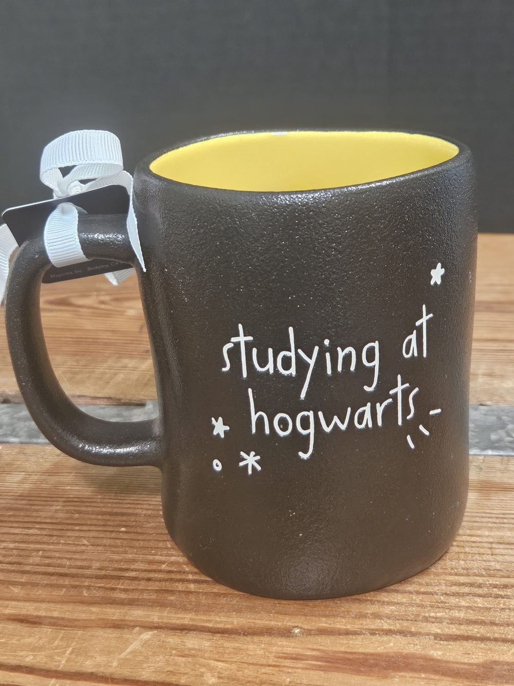 Rae Dunn / Harry Potter Black & Yellow Ceramic Mug - Picture 3 of 7